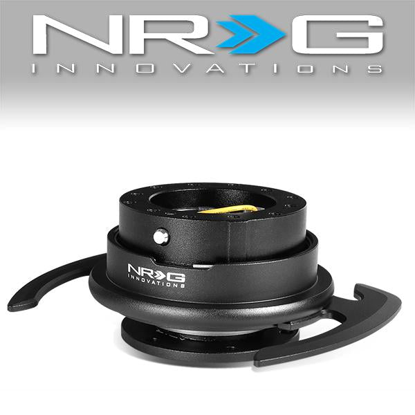 NRG Innovations, Gen 4.0 Steering Wheel Quick Release Adapter w/Hnadle - SRK-700BK