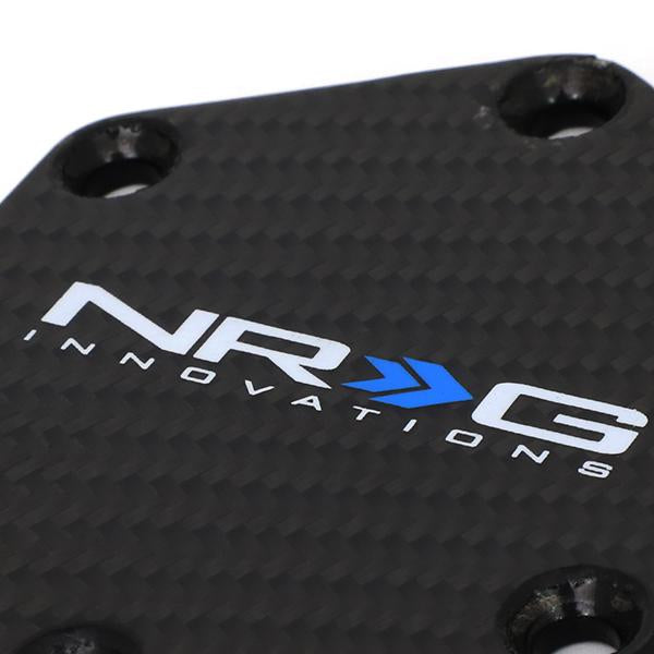 NRG Innovations, Hexagonal Style Steering Wheel Horn Delete Plate - Carbon Fiber - STR-630CF