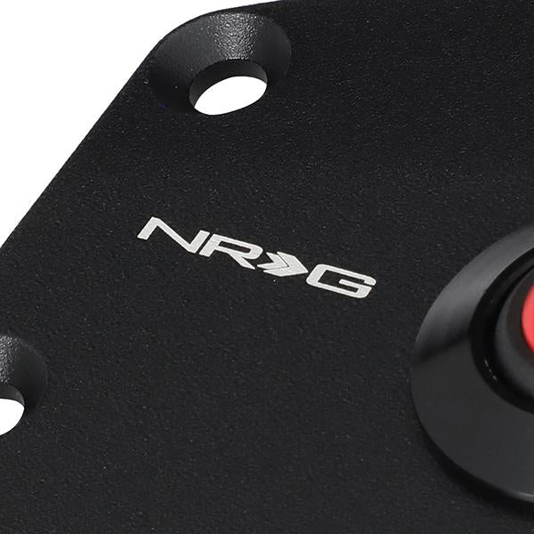 NRG Innovations, Hexagonal Style Steering Wheel Horn Plate w/Button - STR-600BK