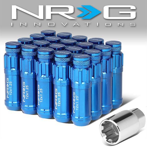 NRG Innovations, M12 X 1.25 20-Piece Lug Nuts - Removable Cap [A variety of color options]