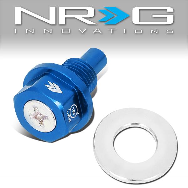 NRG Innovations, M12 x 1.25 Magnetic Oil Drain Plug Bolt - Aluminum - NOP-200BL