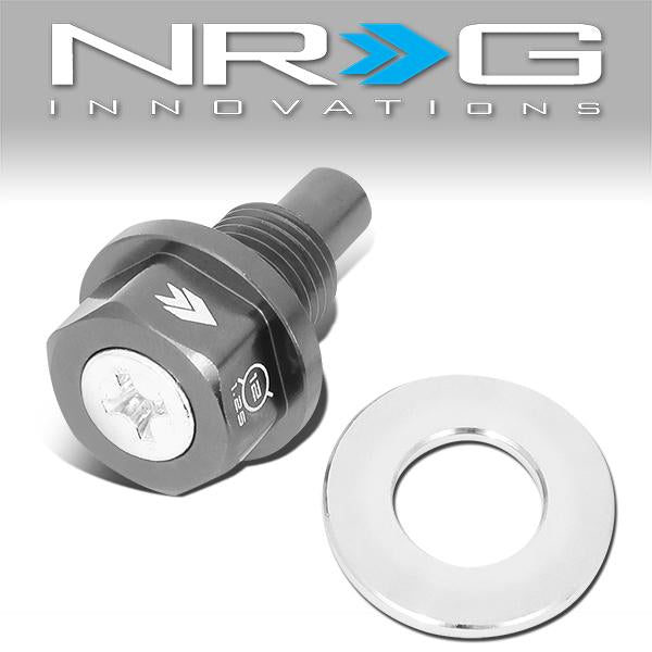 NRG Innovations, M12 x 1.25 Magnetic Oil Drain Plug Bolt - Aluminum - NOP-200GM