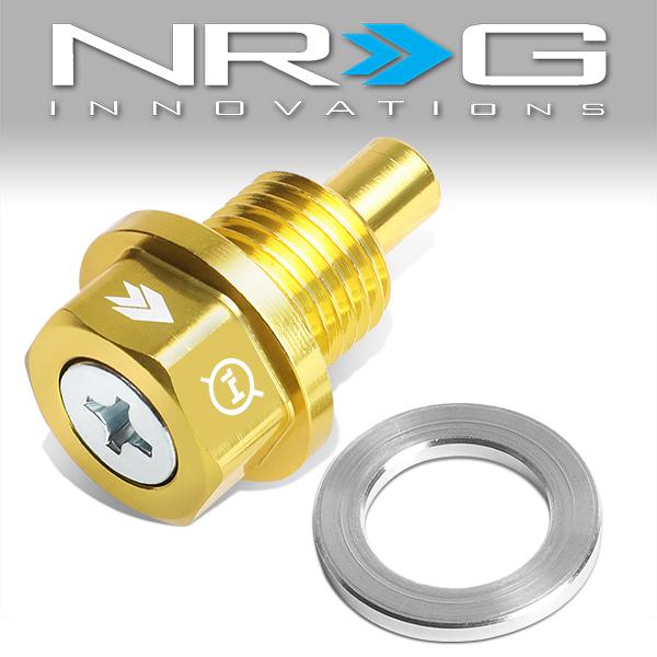 NRG Innovations, M14 x 1.5 Magnetic Oil Drain Plug Bolt - Aluminum - NOP-100GD