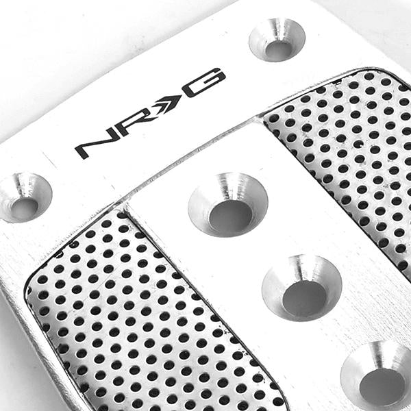 NRG Innovations, MT Manual Transmission Pedal Cover Plates w/Carbon Fiber Trim - PDL-400SL