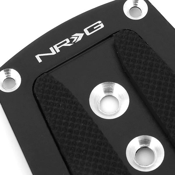 NRG Innovations, MT Manual Transmission Pedal Pad Cover Plates - Aluminum - PDL-200BK