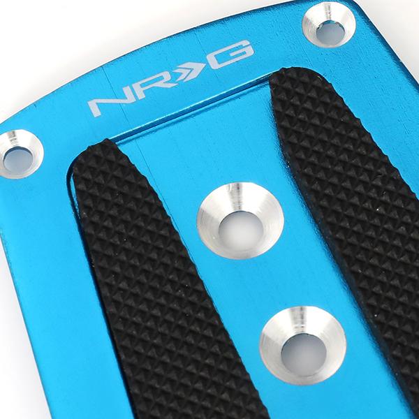 NRG Innovations, MT Manual Transmission Pedal Pad Cover Plates - Aluminum - PDL-200BL