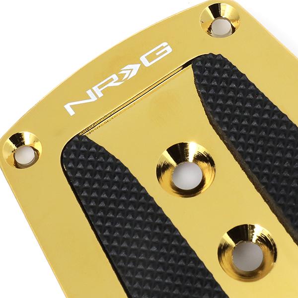 NRG Innovations, MT Manual Transmission Pedal Pad Cover Plates - Aluminum - PDL-200CG