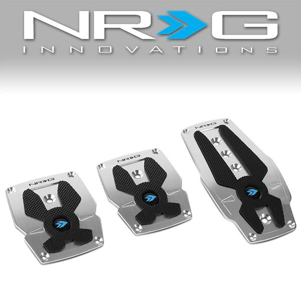 NRG Innovations, MT Manual Transmission Pedal Pad Cover Plates - Aluminum - PDL-200SL