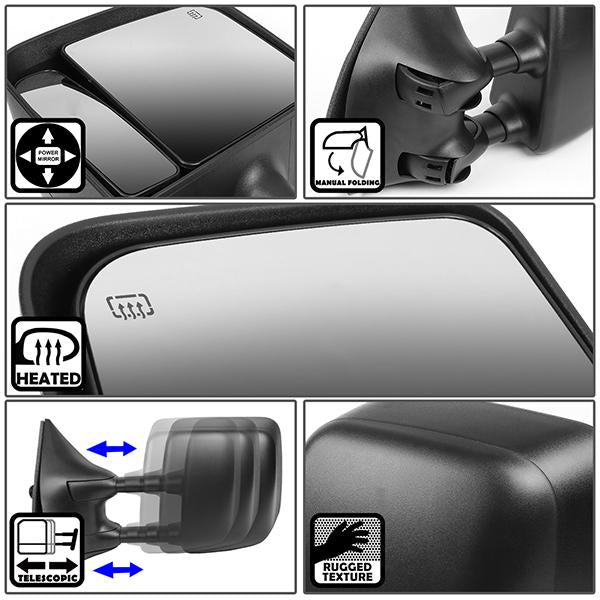 CAAP, Manual Heated Towing Mirror (Left)04-14 Nissan Titan, Armada