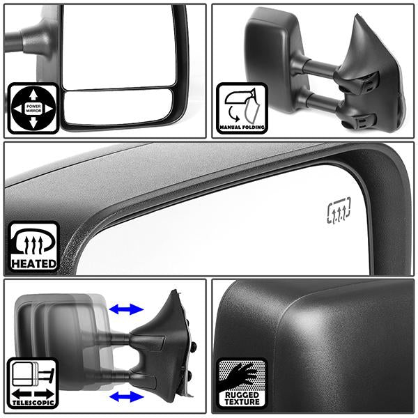 CAAP, Manual Heated Towing Mirror (Right)04-14 Nissan Titan, Armada