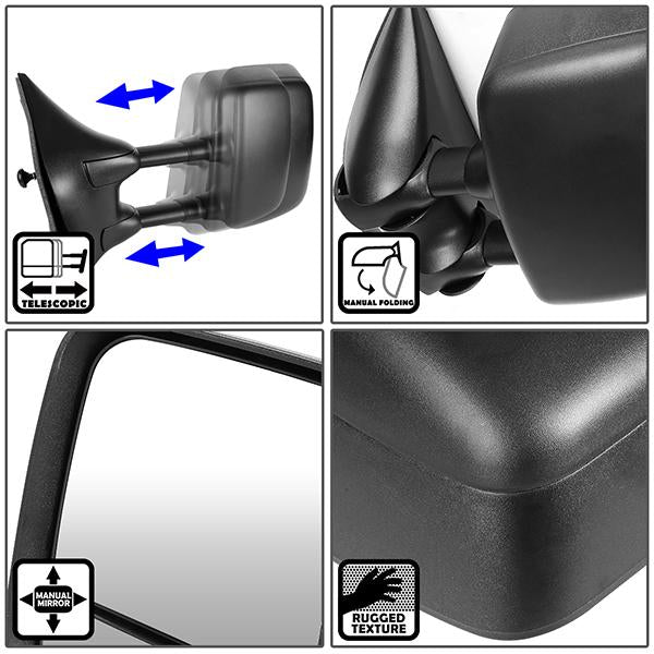 CAAP, Manual Towing Mirror (Left)04-14 Nissan Titan, Armada