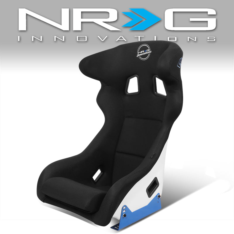 NRG Innovations, Microfiber Fiberglass Fixed Back Bucket Racing Seat w/Bracket - FRP-600WT