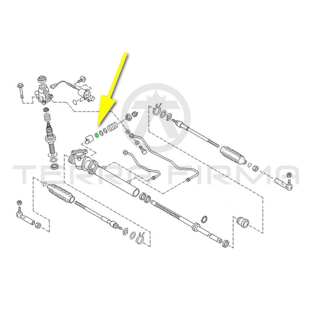 Nissan, Nissan Skyline R32 All (Late) R33 GTR Power Steering Gear Spring Retainer, Late