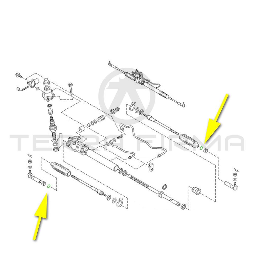 Nissan, Nissan Skyline R32 GTR/GTS4 Steering Rack Line O-Ring Seal