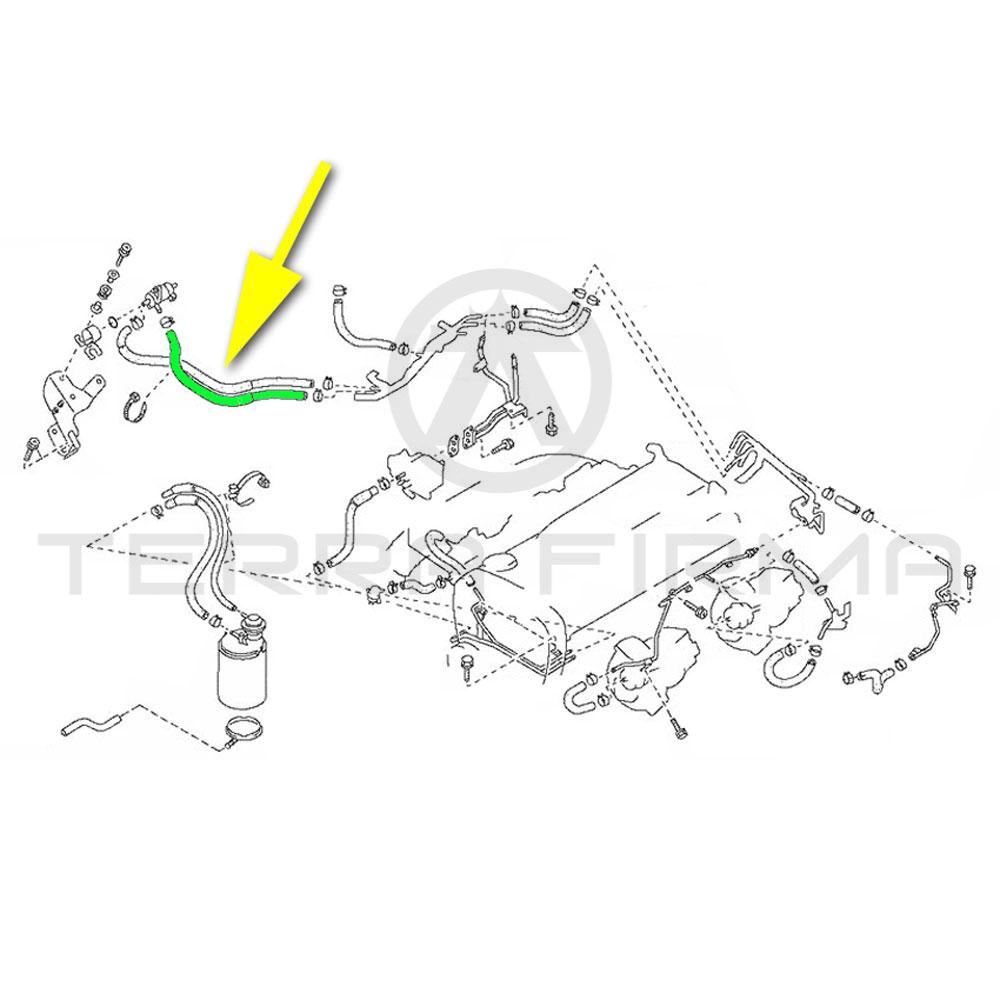 Nissan, Nissan Skyline R32 R33 GTR PCM Valve Boost Solenoid Vacuum Control Hose B 22320HC