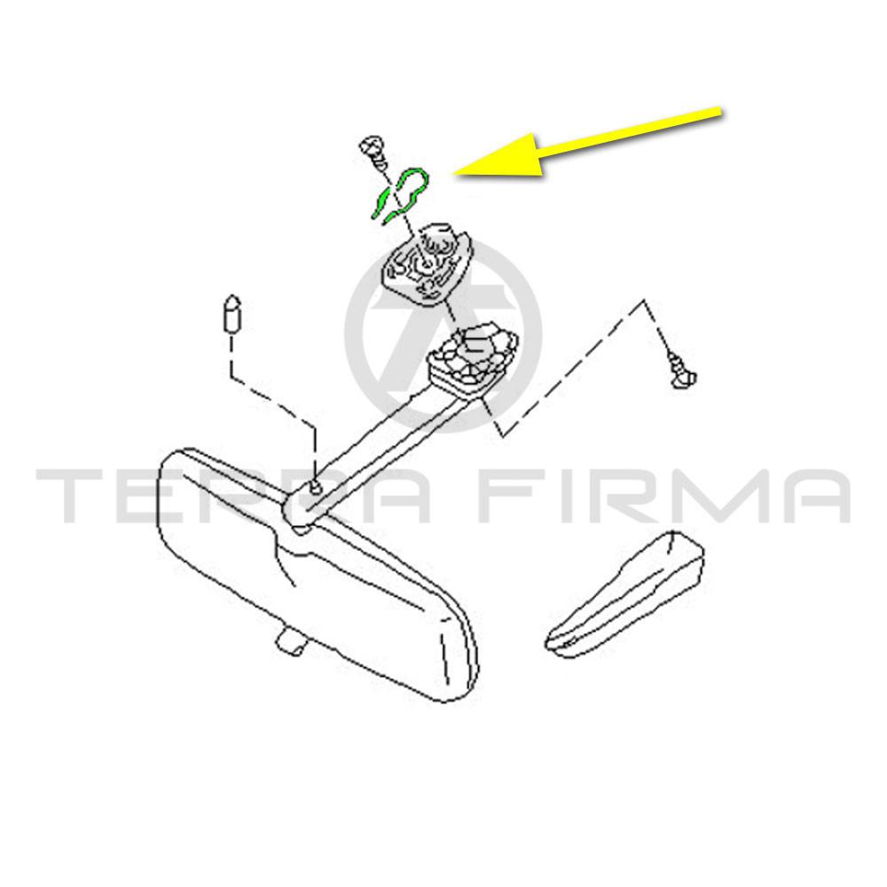 Nissan, Nissan Skyline R32 R33 Inside Base Mirror Mount Spring