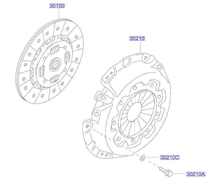 Nissan, Nissan Skyline R32 R33 R34 Clutch Pressure Plate Bolt (30210A)