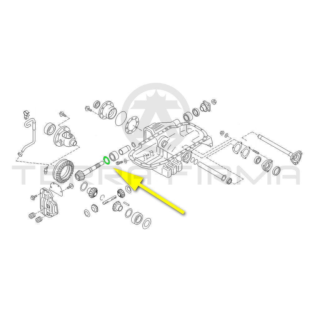 Nissan, Nissan Skyline R32 R33 R34 Front Final Drive Pinion Adjust Washer 5 Pcs Set (Forward Position) 3.10mm-3.63mm