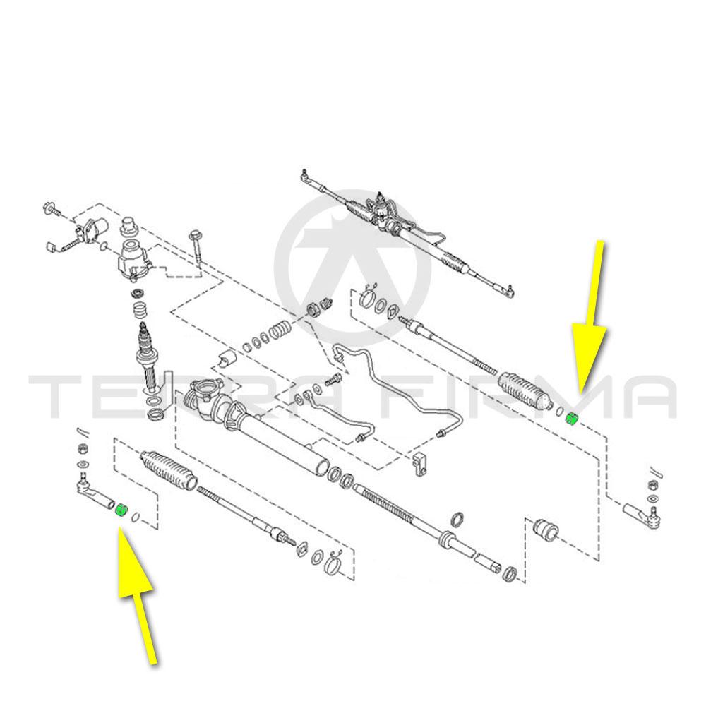 Nissan, Nissan Skyline R32 R33 R34 Front Steering Tie Rod Nut