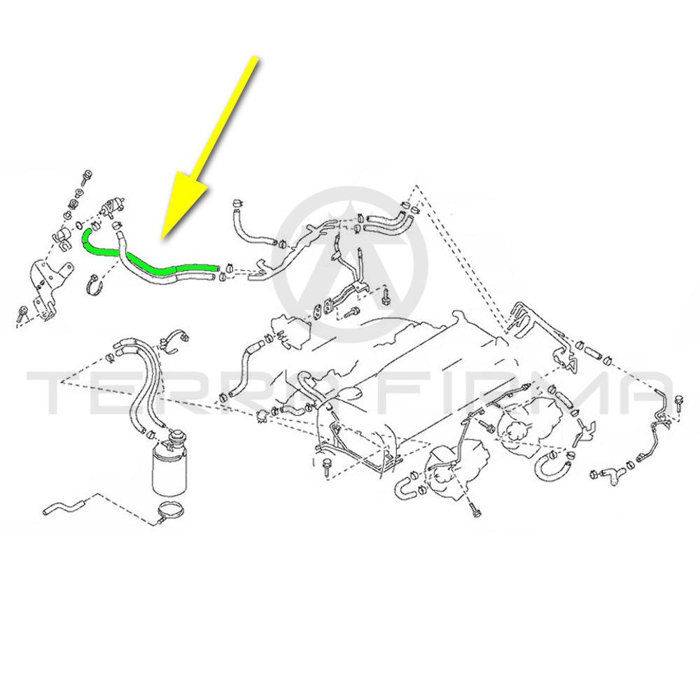Nissan, Nissan Skyline R32 R33 R34 GTR PCM Valve Boost Solenoid Vacuum Control Hose B 22320HD