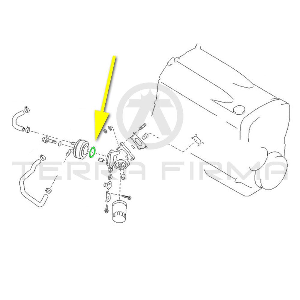 Nissan, Nissan Skyline R32 R33 R34 Oil Cooler O-Ring RB26/25 (Turbo Models Only)