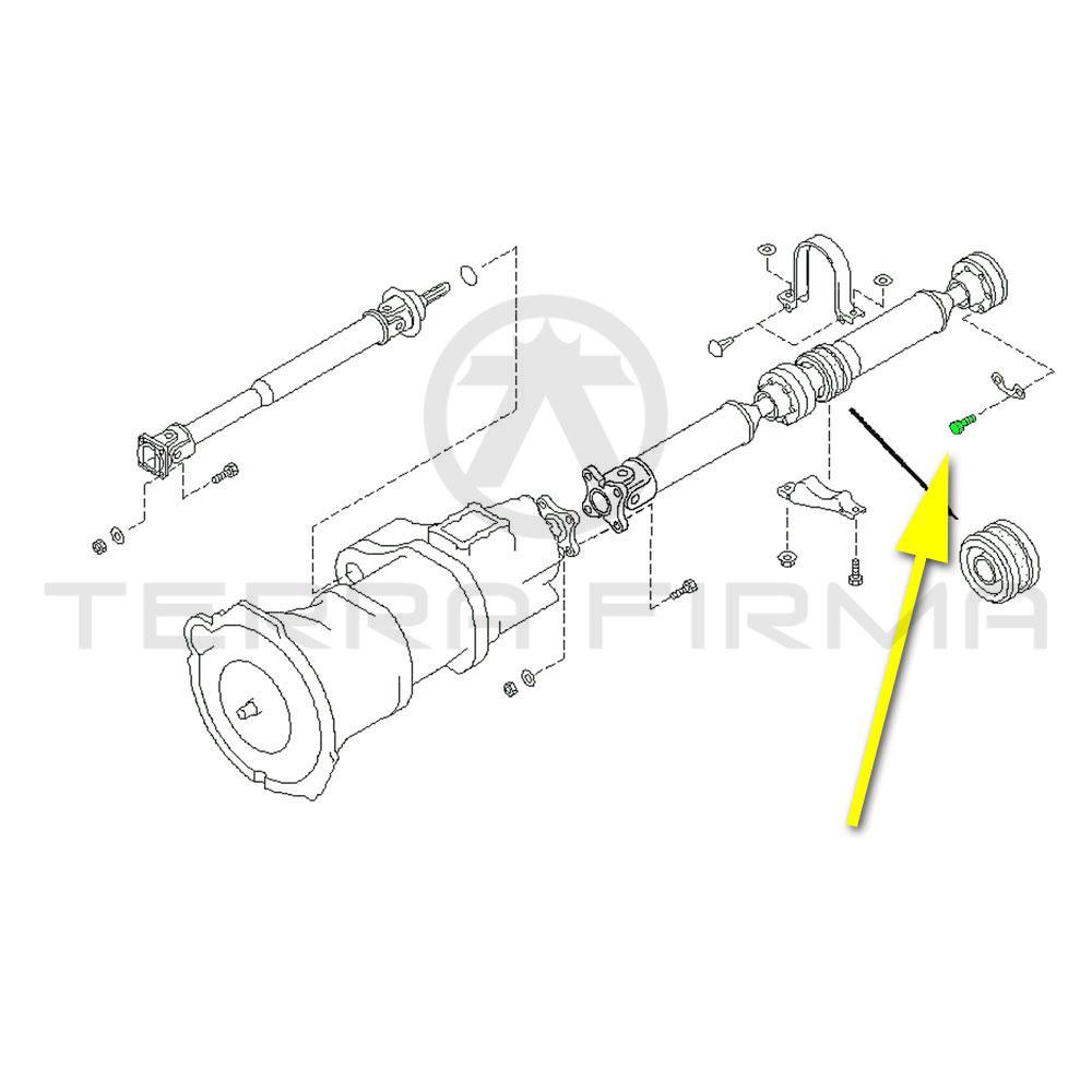 Nissan, Nissan Skyline R32 R33 R34 Rear Driveshaft/Propeller Shaft Mount Bolt, Rear (All Wheel Drive)