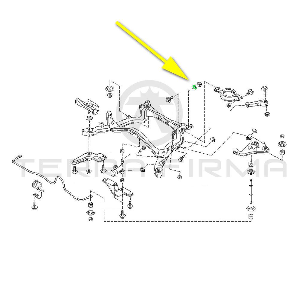 Nissan, Nissan Skyline R32 R33 R34 Rear Upper Control Arm To Member Bolt Eccentric Disc