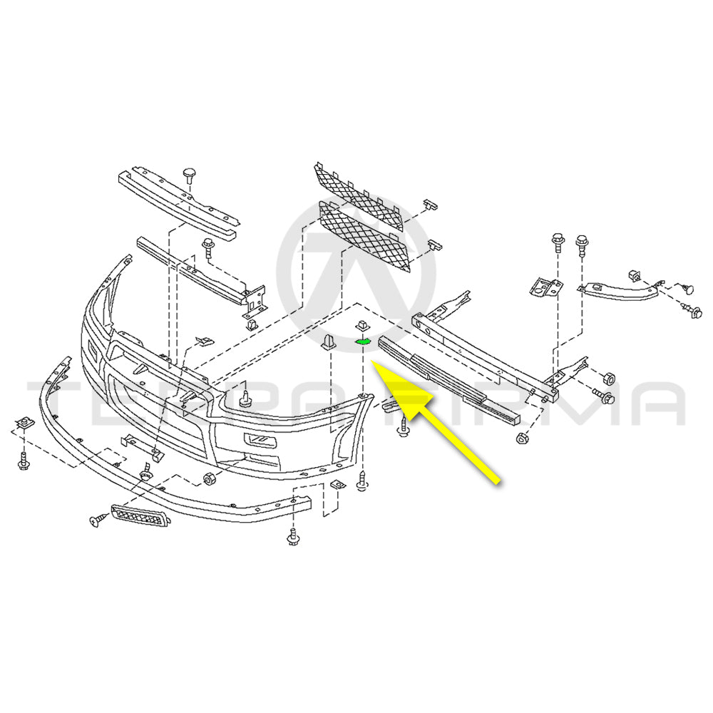 Nissan, Nissan Skyline R33 R34 Front Bumper Fascia Side Spacer, Right