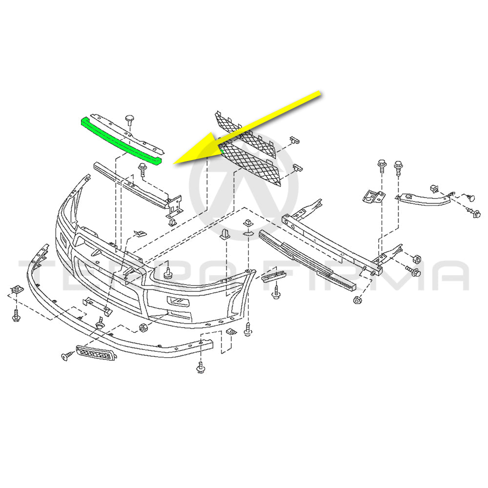 Nissan, Nissan Skyline R34 GTR Front Bumper Upper Center Retainer Rubber End