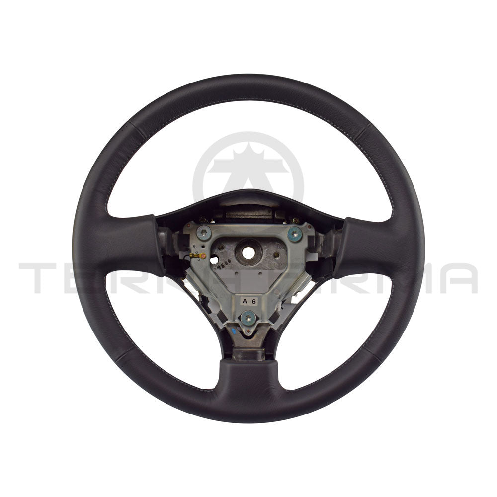 Nissan, Nissan Skyline R34 GTR Steering Wheel Assembly Without Pad, Late Gray Stitching