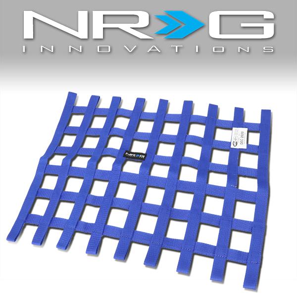 NRG Innovations, Nylon 23 W x 18 H in. Racing Safety Window Net - NET-100BL