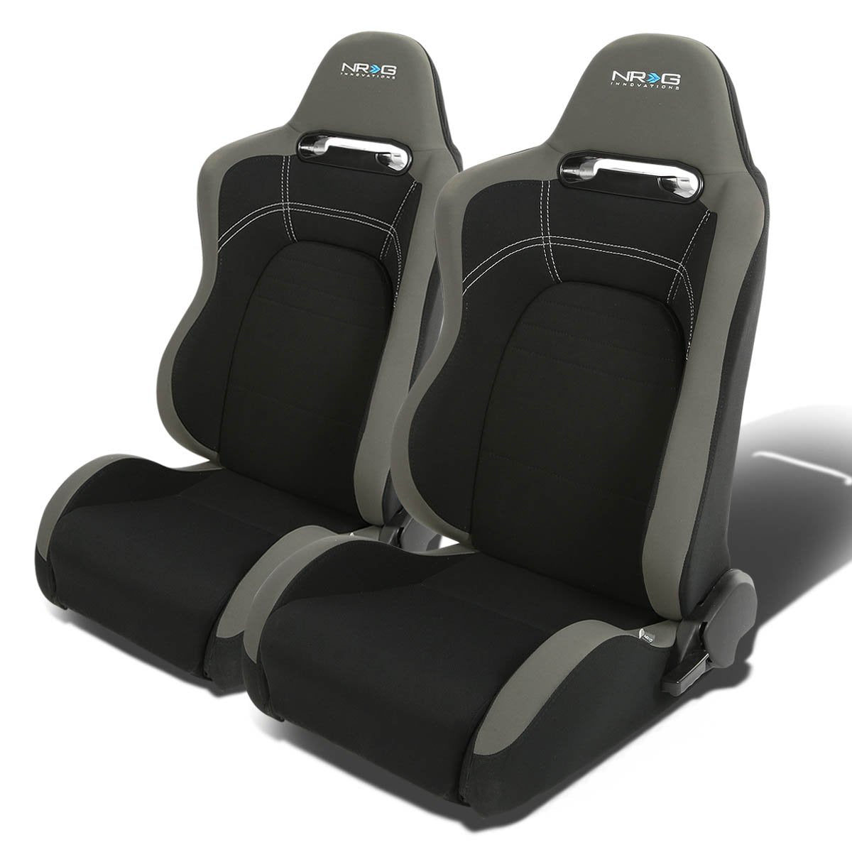 NRG Innovations, Pair Evo Style Full Reclinable Racing Seats - RSC-100