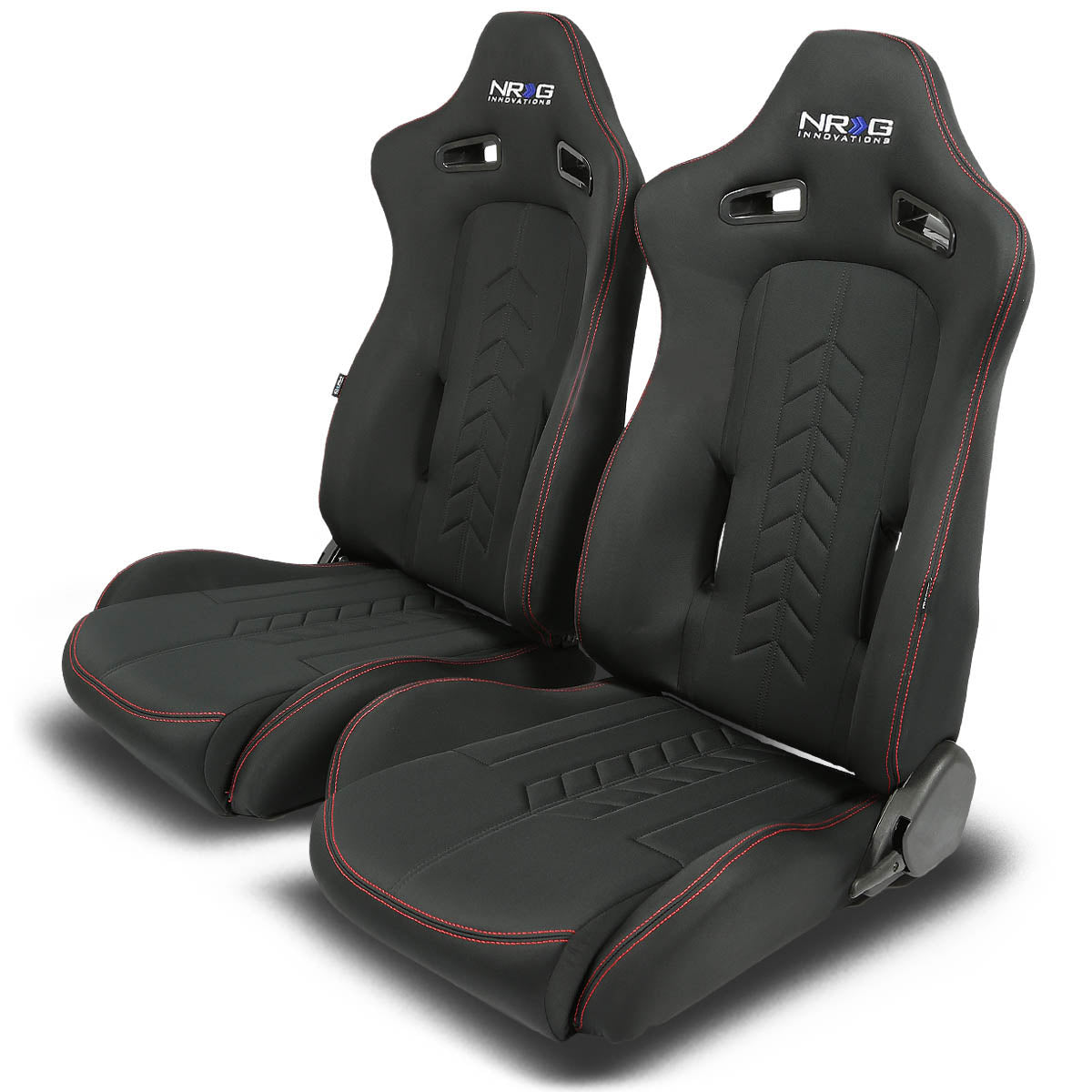 NRG Innovations, Pair Fiber Bucket Style Fully Reclinable Racing Seats - RSC-800