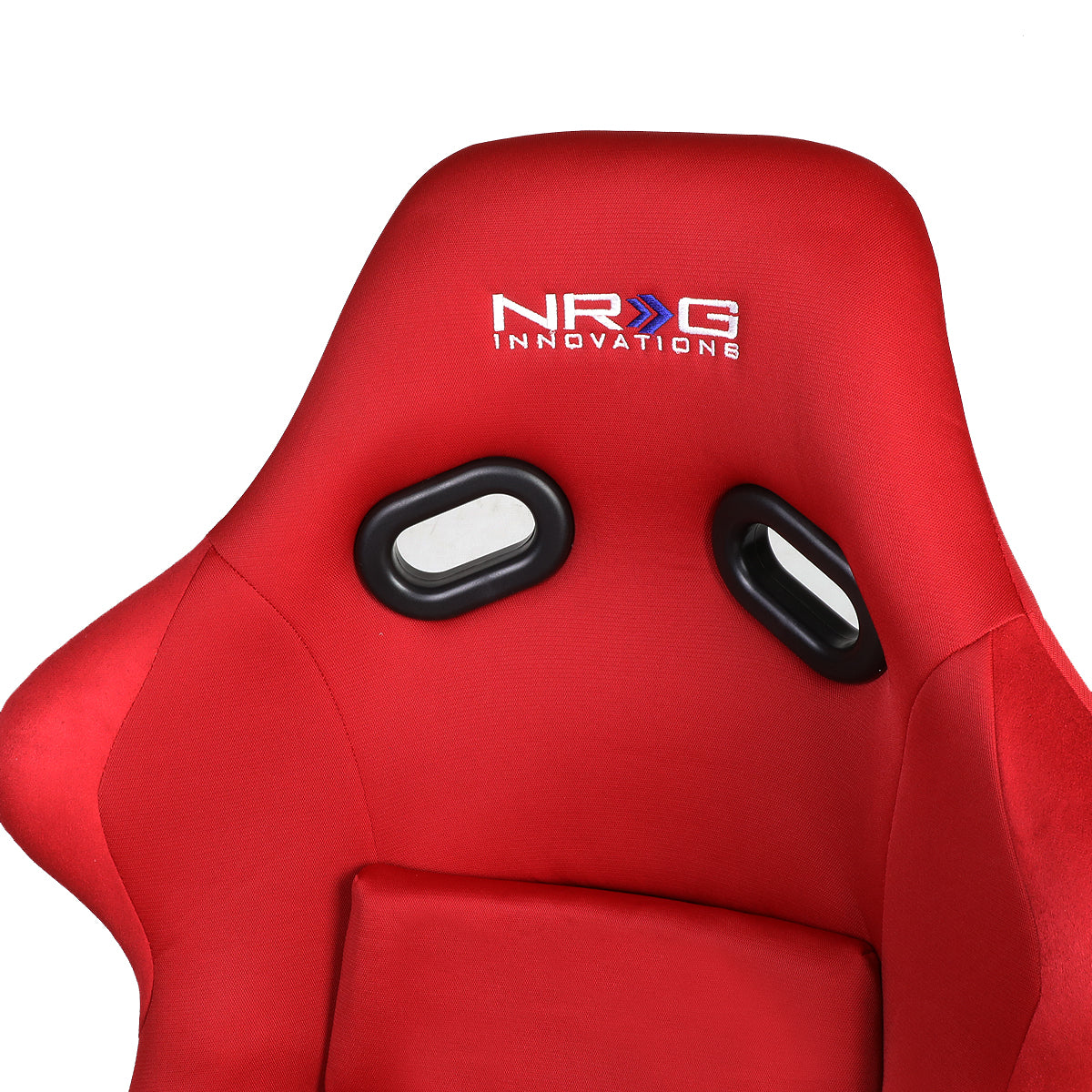 NRG Innovations, Pair Red Fiberglass Woven Fixed Back Bucket Racing Seats - FRP-300RD-X2