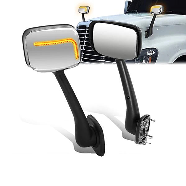 CAAP, Performance Series Side Hood Mirrors (Chrome) 08-17 Freightliner Cascadia