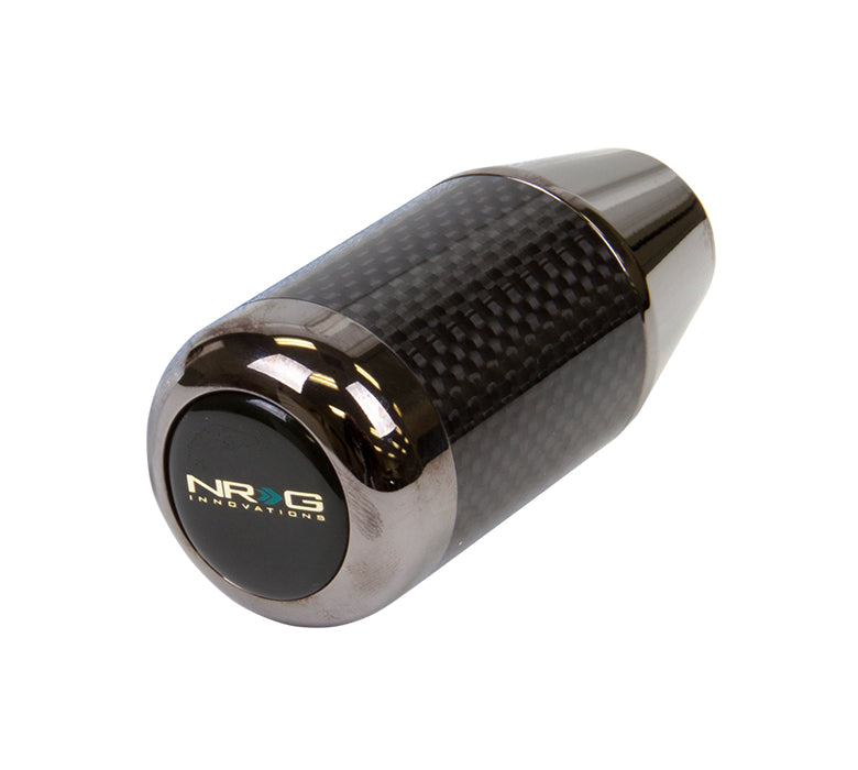 NRG Innovations, Universal Fatboy Style Aluminum w/Carbon Fiber Shift Knob - SK-400BC