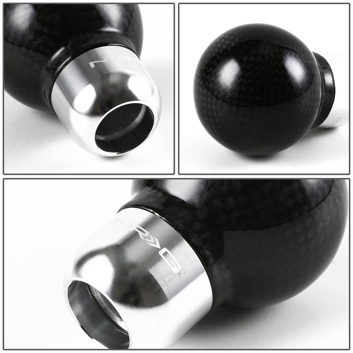 NRG Innovations, Universal Semi Ball Style Carbon Fiber Shift Knob - SK-310BC