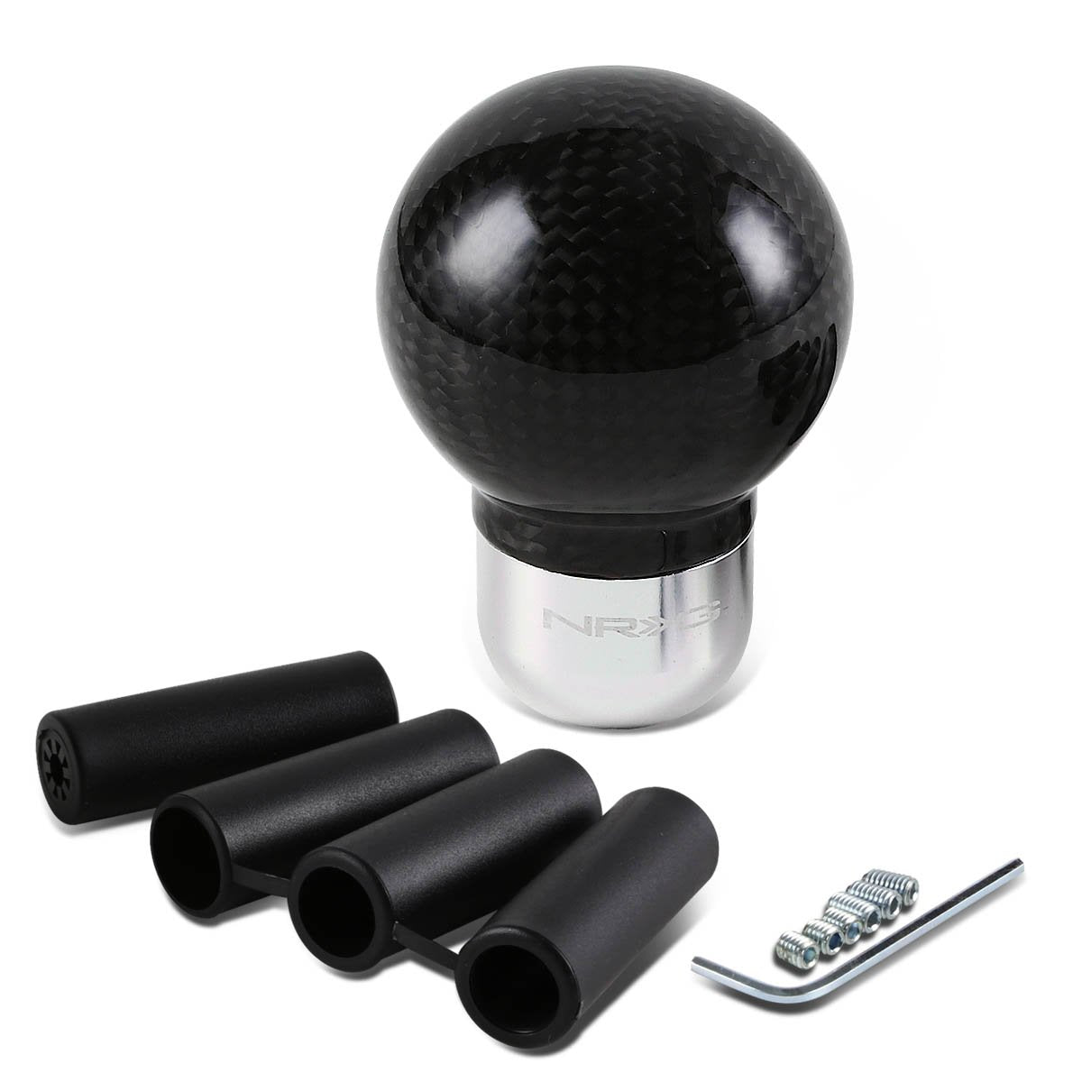 NRG Innovations, Universal Semi Ball Style Carbon Fiber Shift Knob - SK-310BC