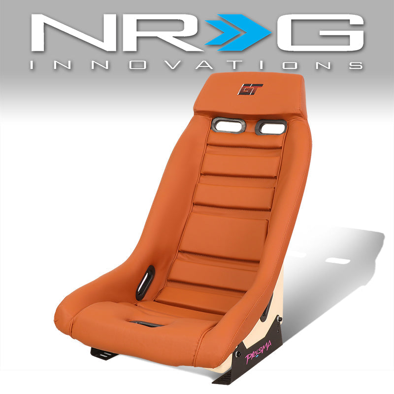 NRG Innovations, Vegan Leather Fixed Back Racing Bucket Seat - PRI-100BR-STARDUST
