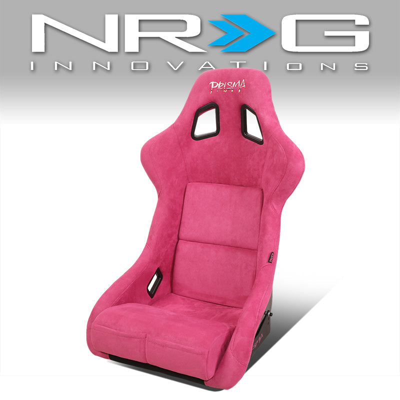 NRG Innovations, Vegan Micro Fiber Fixed Back Racing Bucket Seat - FRP-302FH-PRISMA