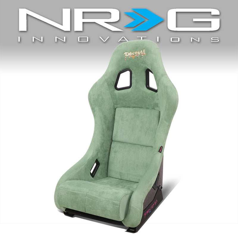 NRG Innovations, Vegan Micro Fiber Fixed Back Racing Bucket Seat - FRP-303OL-PRISMA