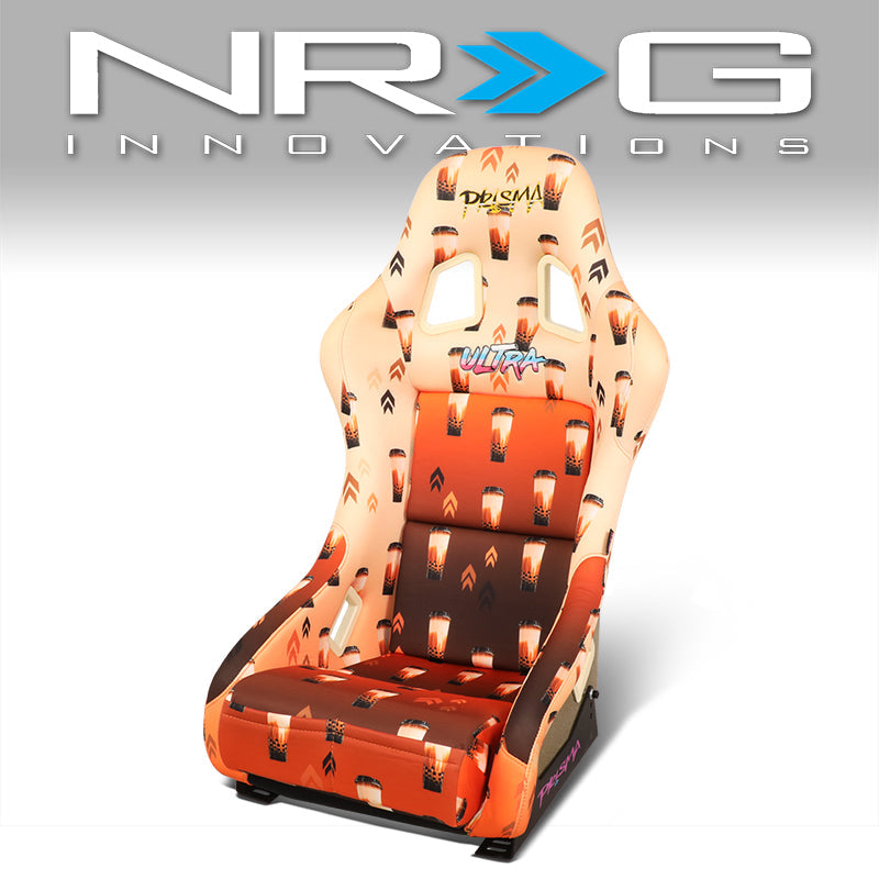 NRG Innovations, Vegan Satin Fixed Back Racing Bucket Seat - FRP-303-BOBA